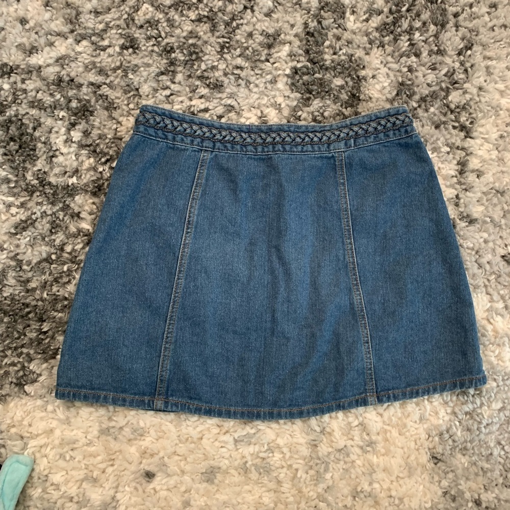 Kendall & Kylie ๐ฏ% Cotton Denim Button Down Skirt size 28 - Picture 6 of 16
